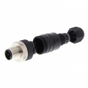 разъем датчика M12 PVC 4 pin прямой, папа - Lumberg Y92E-MM12PVC4Sconf-L