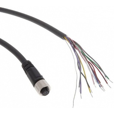 Кабель V430, гнездо M12 12-pin / свободные концы, высокой гибкости, 5м V430-W8-5M