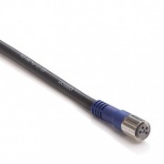 Кабель с гнездом M8 4-pin, прямое, ПВХ, 5м, basic line XS3F-LM8PVC4S5M